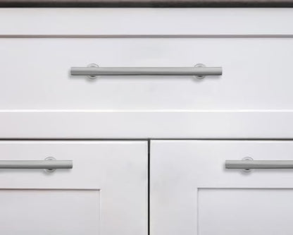 khtumeware 10 Pack 3-3/4 Inch(96mm) Brushed Satin Nickel Cabinet Pulls Kitchen Solid Heavy Duty Cabinet Pulls Kitchen Cabinet Hardware for Cupboard Drawer Handles Dresser Pulls - color: Brushed Nickel, size: 3 3/4" Hole Center