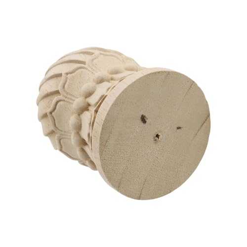 HEVSTIL Decorative Wooden Finials 2-Pack (4.72"x2.95") - Rustic Curtain Rod - size: 7.5*12