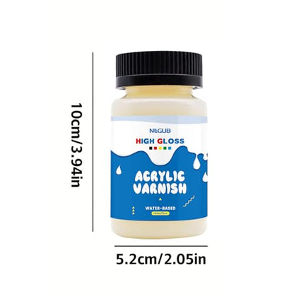 NLGUB Acrylic Varnish, Protective Topcoat, 5oz, 1 Pack - color: 1 PACK