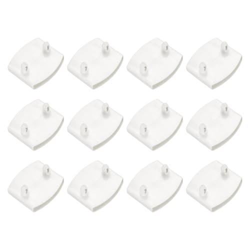 uxcell 12Pcs 50mmx9mm Plastic Bed Slat Center Caps Bed Slat Cover White - color: White, size: 50mm x 9mm