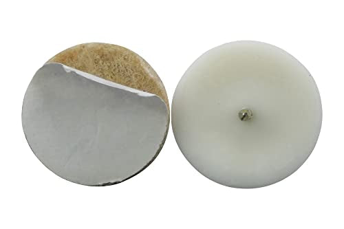 Shepherd Hardware 9955 1-1/8-Inch Nail On Furniture Glides with Felt Pads, Beige, 8-Pack
