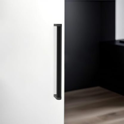 30 Pack Matte Black Cabinet Pulls knurled 7-1/2 Inch Hole Centers Kitchen Cabinet Handles Black Drawer Pulls Dresser Handles - color: Matte Black, size: 7-1/2'' Hole Center(192mm)