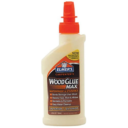 Elmer's E7290 Carpenter's Wood Glue Max, 4 Ounces, Tan