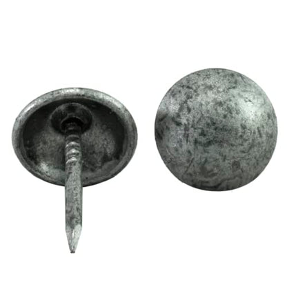 ® 100 Pcs/Box Upholstery Nails,Tacks 7/16in Head Dia [Antique Pewter Finish] DX0511APW