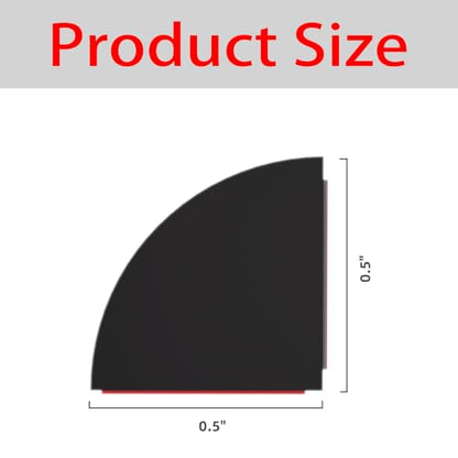 Flexible Quarter Round Molding, Mini Peel and Stick Rubber Trim Moulding(78Inch) - color: Black, size: 1/2 in x 6.5 ft
