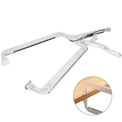 4 Pack 18 Inch C-Clamp Locking Pliers with Swivel Pads, Heavy Duty, Adjustable Vise Grip C Clamps for Woodworking and Home Improvement - size: 4 Pack 18 Inch