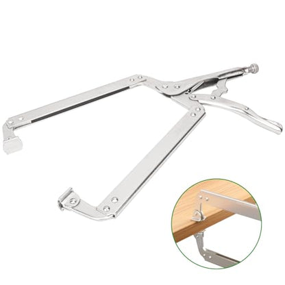 4 Pack 18 Inch C-Clamp Locking Pliers with Swivel Pads, Heavy Duty, Adjustable Vise Grip C Clamps for Woodworking and Home Improvement - size: 4 Pack 18 Inch