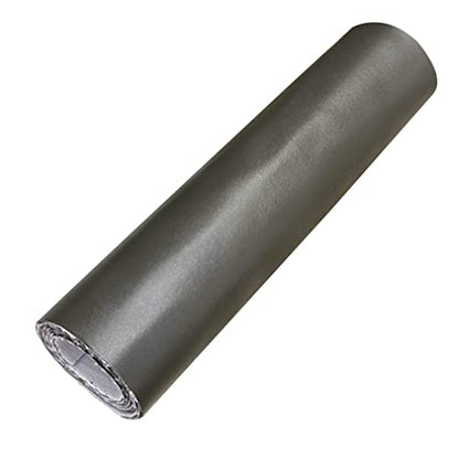 HYANG Smooth Solid Color Grey Faux Leather Sheets 1 Rolls 12"X53" (30cmX135cm),Faux Leather is Great for, Bows,Earrings Handmade DIY Craft Projects Making - color: Grey