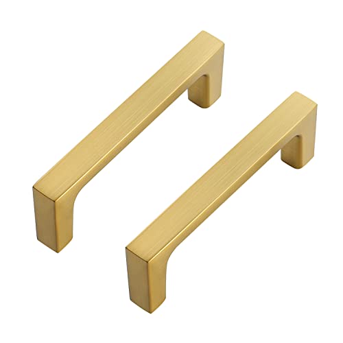 Ravinte Brushed Brass Solid Pulls Cabinet Handles 3 Inch 30 Pack - size: 3 Inch Hole Center