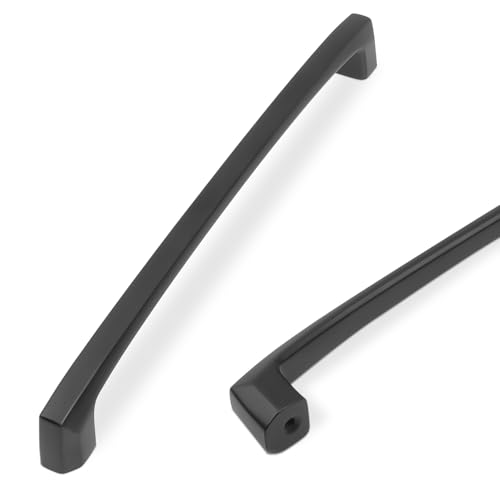 COTYKILEY 10 Pack 7.5 Inch(192mm) Matte Black Kitchen Cabinet Handles Cabinet Pulls Cabinet Door Handles Kitchen Cabinet Hardware Cupboard Drawer Pulls Dresser Handles - color: Matte Black, size: 7.5" Hole Center（192MM）