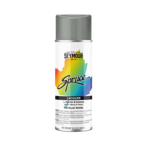 Seymour 98-17 Spruce Metallic Enamel Spray Paint, Nickel - color: Nickel