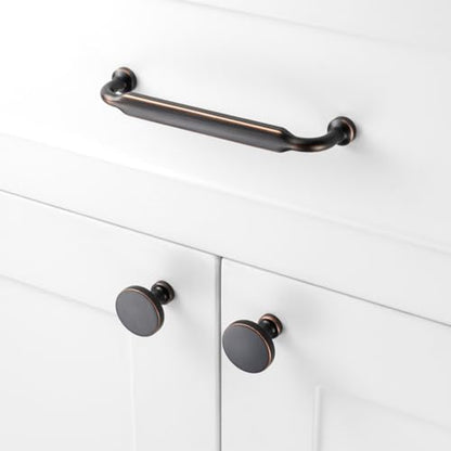 Round Oil Rubbed Bronze Cabinet Knobs 1-1/4 Inch 10 Pack K2302 - color: Oil Rubbed Bronze, size: Knob-10 Pcs