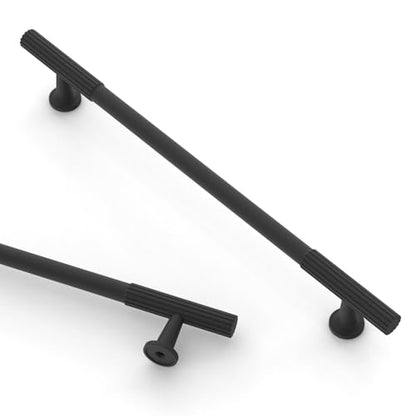 Asidrama 10 Pack 7.5 inch Matte Black Kitchen Cabinet Handles - color: Matte Black, size: 7.5" Hole Center