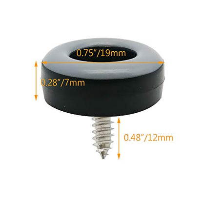 Furniture Sliders Chair Glides 3/4" Heavy Duty Furniture Glides Sliders Reusable Round Chair Leg Slides with Stainless Steel Screws Move Your Furniture Easy&Safely Protects Your Floor - 20 Pack - size: 3/4"_20 Pack