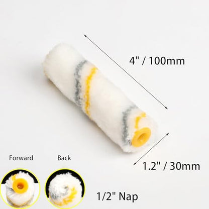 King Origin 10-Pack Paint Roller 4 Inch, 1/2" Nap - size: 10 PCS, 4-In