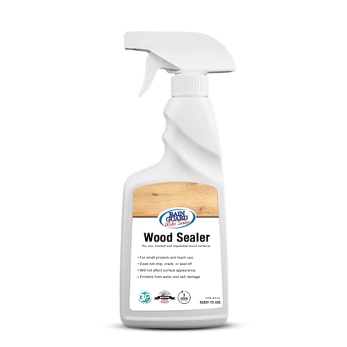 Rainguard Water Sealers Wood Sealer Spray, Penetrating Protection Against Water Damage, Rotting, and Stains, for All Wood Surfaces, Silane/Siloxane Waterproofer, Natural Finish, Ready to Use, 16 oz - size: 16 Fl Oz
