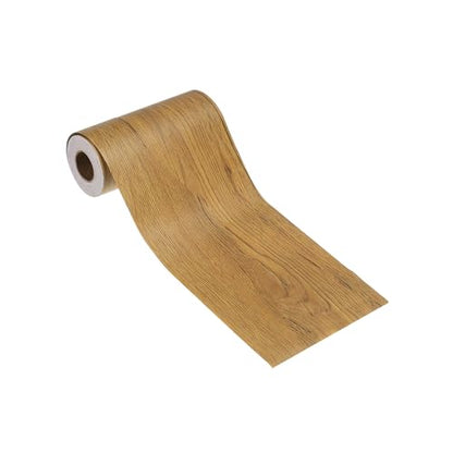 Self Adhesive Wood Grain Repair Tape 33'x 4", Multi-Use Realistic Wood Grain Repair Patch for Furniture Floor Door Table Chair Windows Handicraft DIY, Yellow Teak