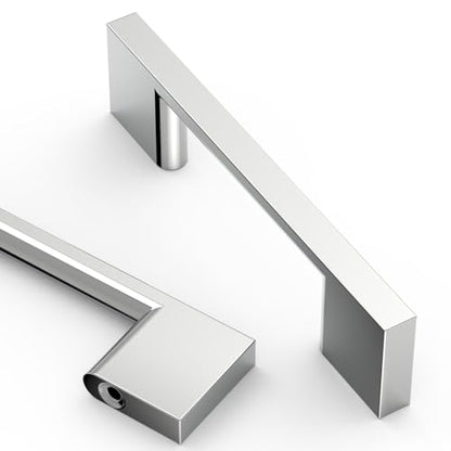 Asidrama 10 Pack 3 Inch(76mm) Polished Chrome Kitchen Cabinet Handles, Cabinet Pulls Kitchen Cabinet Hardware for Cupboard Drawer Pulls - color: Polished Chrome, size: 3" Hole Center(76mm), style: 10 Pack