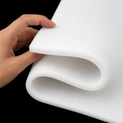 Frienda 1 Pack 118" x 60" x 0.5" Upholstery High Density Craft Foam, White - color: White, size: 118" X 60" X 0.5"