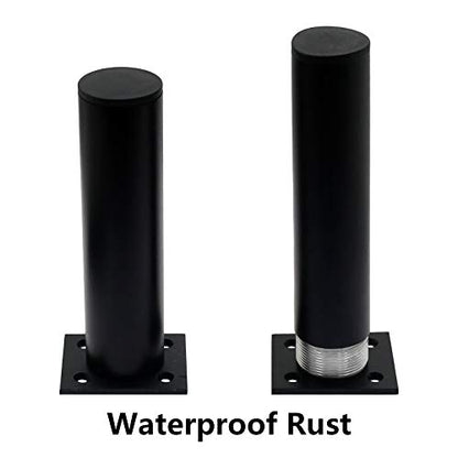 4-Pack Adjustable Aluminum Alloy Furniture Legs 6" Height Black - color: Black, size: 6 Inch