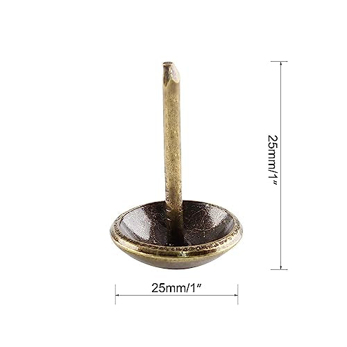 25mm Antique Bronze Upholstery Tacks, 1" Furniture Nails Pins 30Pcs - color: Bronze, size: 1''(25mm)