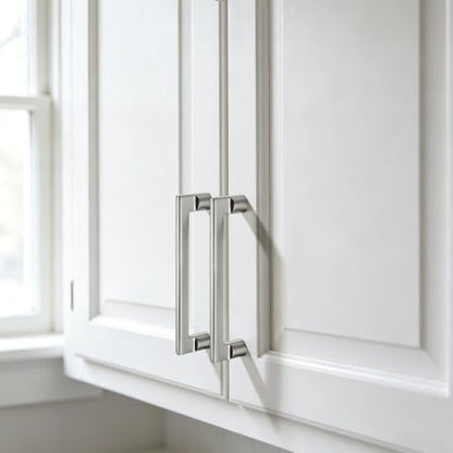AVICCI 10 Pack Cabinet Pulls 10 Pack 6.3"/160mm Brushed Nickel Kitchen Cabinet Handles Modern Pulls for Dresser Drawers,Cabinet Hardware Cabinet pulls - color: Brushed Nickel, size: 6.3"(160mm)Hole Center-10Pcs