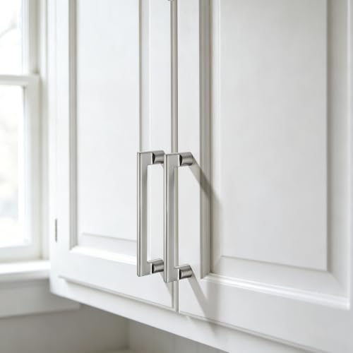 AVICCI 10 Pack Cabinet Pulls 10 Pack 7.5"/192mm Brushed Nickel Kitchen Cabinet Handles Modern Pulls for Dresser Drawers,Cabinet Hardware Cabinet pulls - color: Brushed Nickel, size: 7.5"(192mm)Hole Center-5Pcs