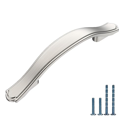 30 Pack Brushed Satin Nickel Kitchen Cabinet Handles Cabinet Pulls 3 inch Hole Center Cabinet Hardware Drawer Handles for Cabinet Dresser and Cupboard AT2792BSN - color: Brushed Satin Nickel, size: 3 Inch Hole Centers, style: 30 Pack