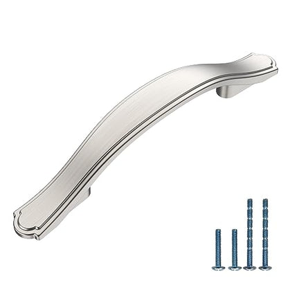 30 Pack Brushed Satin Nickel Kitchen Cabinet Handles Cabinet Pulls 3 inch Hole Center Cabinet Hardware Drawer Handles for Cabinet Dresser and Cupboard AT2792BSN - color: Brushed Satin Nickel, size: 3 Inch Hole Centers, style: 30 Pack