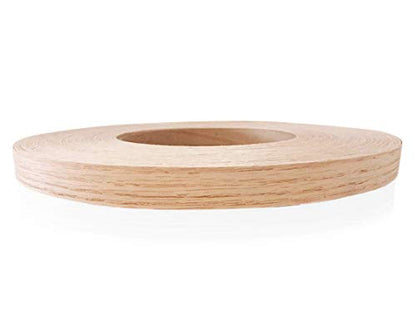 Edge Supply Red Oak 3/4 inch X 500 ft Roll Non-glued Wood Edge Banding – Real Wood Veneer Edging with Smooth Sanded Finish– Highest Grade Red Oak Edge Banding for Furniture Restoration. - size: 3/4 inch X 500 ft