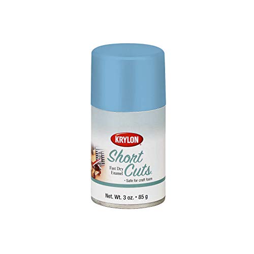Krylon KSCS10100 Short Cuts Aerosol Spray Paint, 3-Ounce, Turquoise - color: Turquoise, style: Aerosol