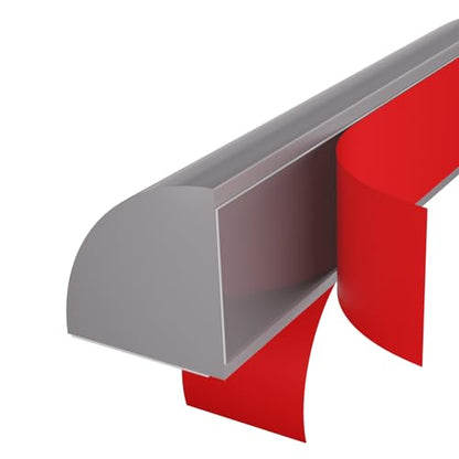 Flexible Quarter Round Molding, Mini Peel and Stick Rubber Trim Moulding(78Inch) - color: Gray, size: 1/2 in x 6.5 ft
