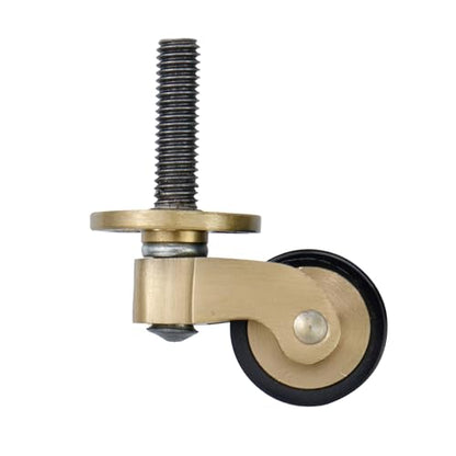 Semetall Solid Brass Swivel Caster with Rubber Wheels Set of 4 - style: A-217