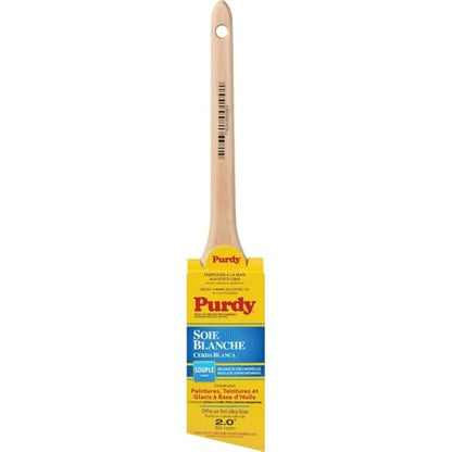 Purdy 144024420 White Bristle Adjutant Paint Brush, 2 in. - size: 2 inch, style: Angular Adjuant