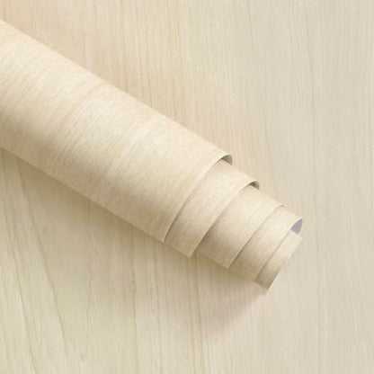 48"x78.7" Beige Wood Wallpaper Peel and Stick Contact Paper for Cabinets - color: Beige, size: 48" x 78.7"