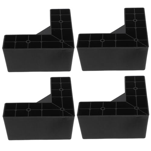 NUOBESTY L Shaped Sofa Risers Furniture Legs Replacement 4 Pack - size: 15.00X15.00X7.50CM