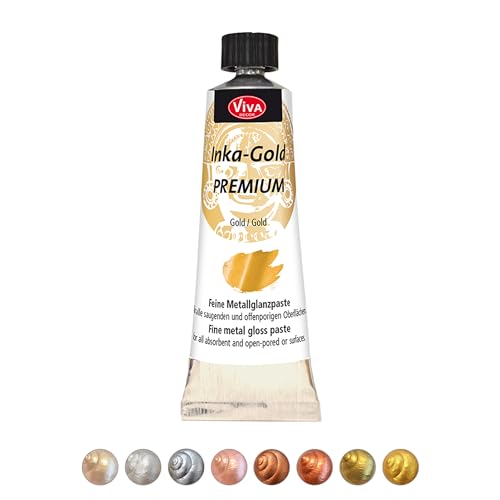 Viva Decor Inka Gold Premium Gilding Wax (906 Old Silver, 1,41 oz) metallic acrylic paint - craft paint set - effect paints - craft paints acrylic sets - apply, polish - done! - Made In Germany - color: Old Silver
