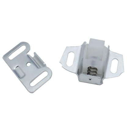 1 Pcs Mailbox Replacement Roller Catch Latch with Screws(Silver)