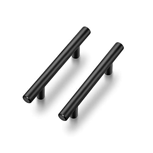 Ravinte Matte Black Cabinet Handles Round Drawer Pulls 6 Inch 5 Pack - color: Black
