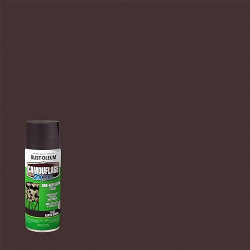 Rust-Oleum 279178 Camouflage 2X Ultra Cover Spray Paint, 12 oz, Earth Brown, (Pack of 2) - color: Earth Brown, size: 12 Ounce (Pack of 2)