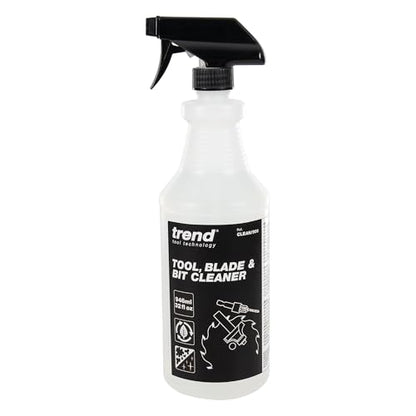 TREND Tool, Blade & Bit Cleaner, 32 fl oz, Resin, Pitch & Rust Remover, Safe Non-Toxic Formula for Workshop Tools, CLEAN/900 - size: 32 Fl Oz (Pack of 1)