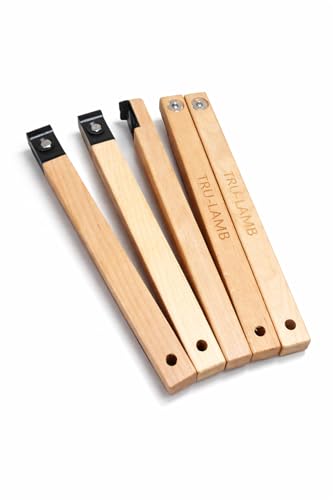 Tru-Lamb Floor Scrapers, 5 Pack, Paint, Stain & Varnish Removal Tools with Red Devil Blades, Professional Scrapers for Surface Prep and Finish Removal (5 Pack, 11" x 1") - size: 11" x 1"