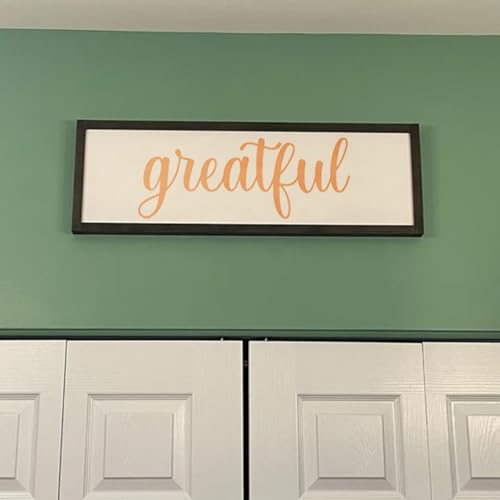 Large Grateful Stencils for Painting - 6 Pack Grateful Stencil Templates for Painting on Wood, Reusable Letter Stencils for Chalkboard Wood Crafts Signs & Home Front Door Mat Decorations - style: Grateful