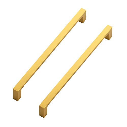 Ravinte Brushed Brass Solid Pulls Cabinet Handles 7-1/2 Inch 30 Pack - size: 7-1/2 Inch Hole Center