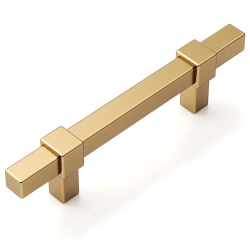 Amerdeco 10 Pack 3 Inch 76mm Champagne Bronze Cabinet Pulls Zinc Alloy Heavy Duty Modern Kitchen Cabinet Handles Drawer Pulls Hardware for Cabinets Cupboard Dresser Wardrobe ZH0087 - color: Champagne Bronze, size: 3"/76mm Hole Center