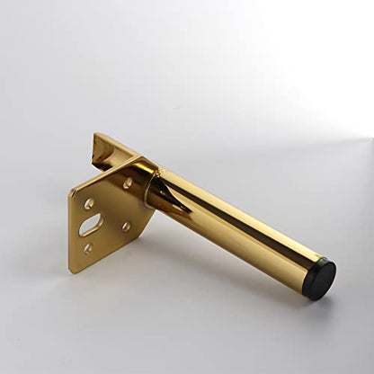 Osring 5 Inch Furniture Cabinet Legs, Side-Mounted Metal Table Feet Gold - color: Gold, size: 5 Inch