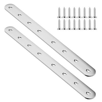 2pcs 245mm Flat Plate Straight Brackets - size: 2Pcs 245 Straight