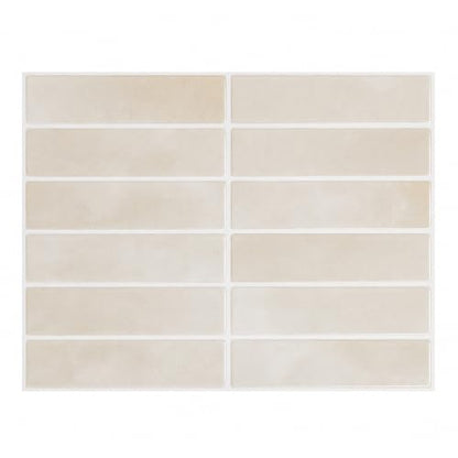 Peel and Stick Backsplash Tile for Kitchen, 10 Sheets, 11.42''x9'' - color: Beige Gray
