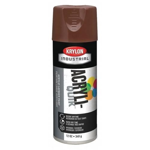 Krylon Industrial Acryli-Quik Lacquer Leather Brown