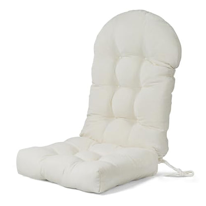 Rocking Chair Cushion 44x19x4 Non-Slip Indoor Adirondack Chair pad - color: Indoor White